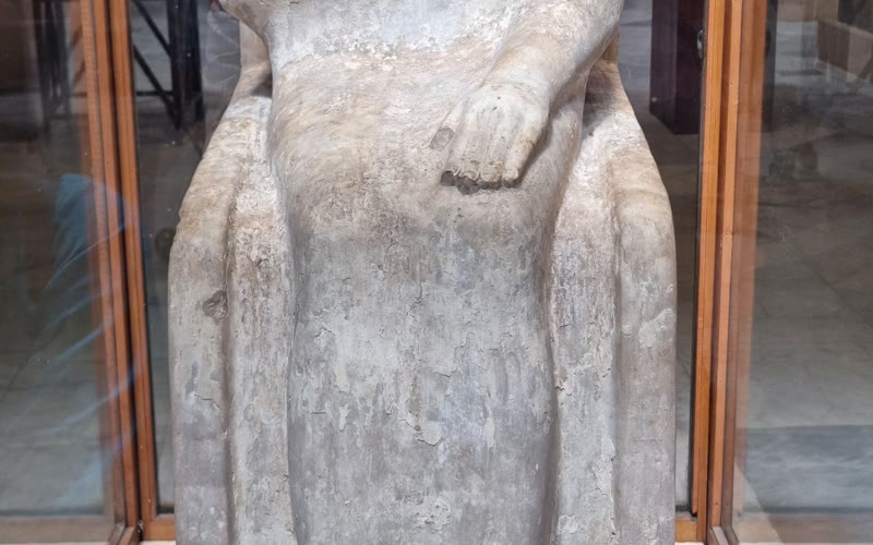 Limestone statue of King Djoser from Saqqara